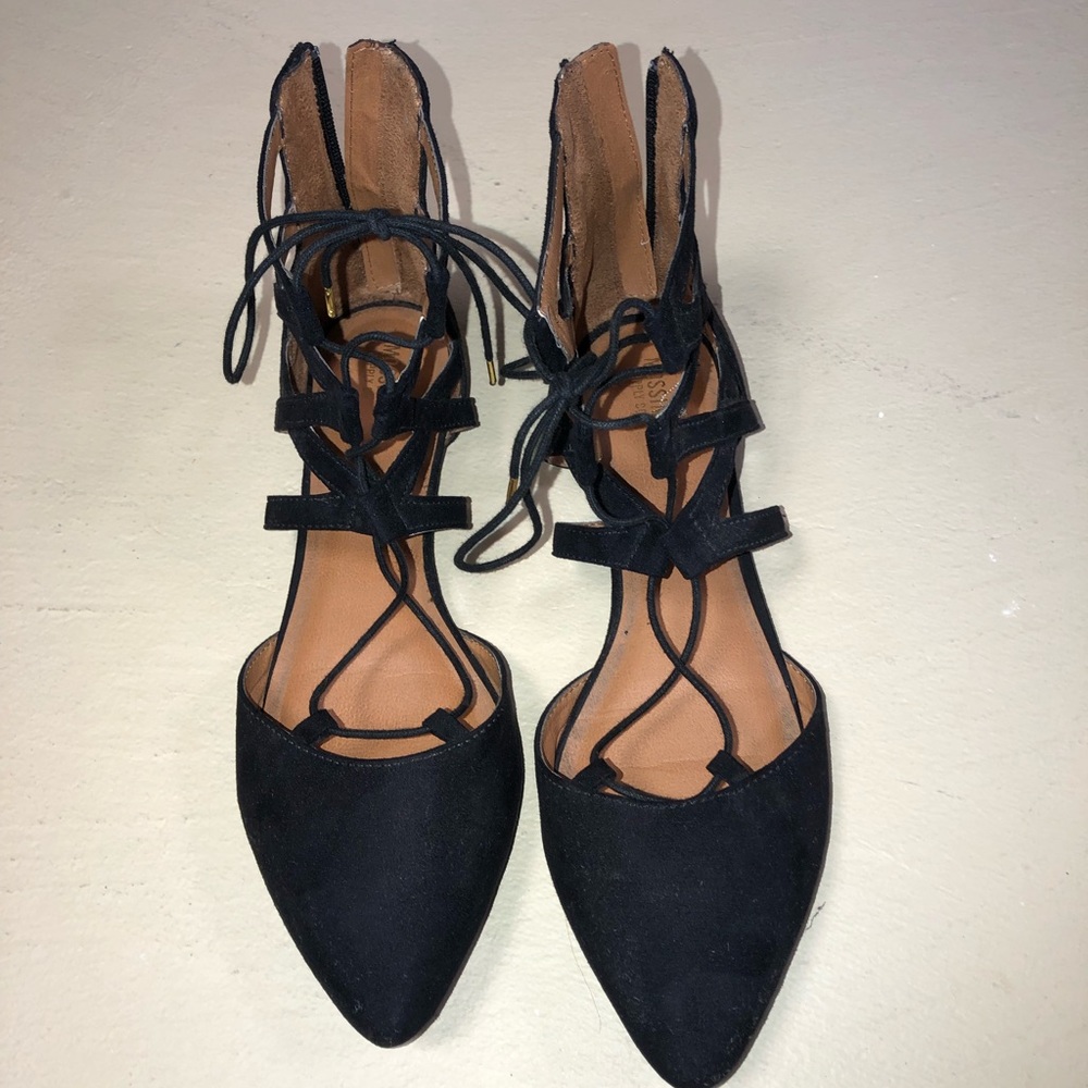 black sandals
